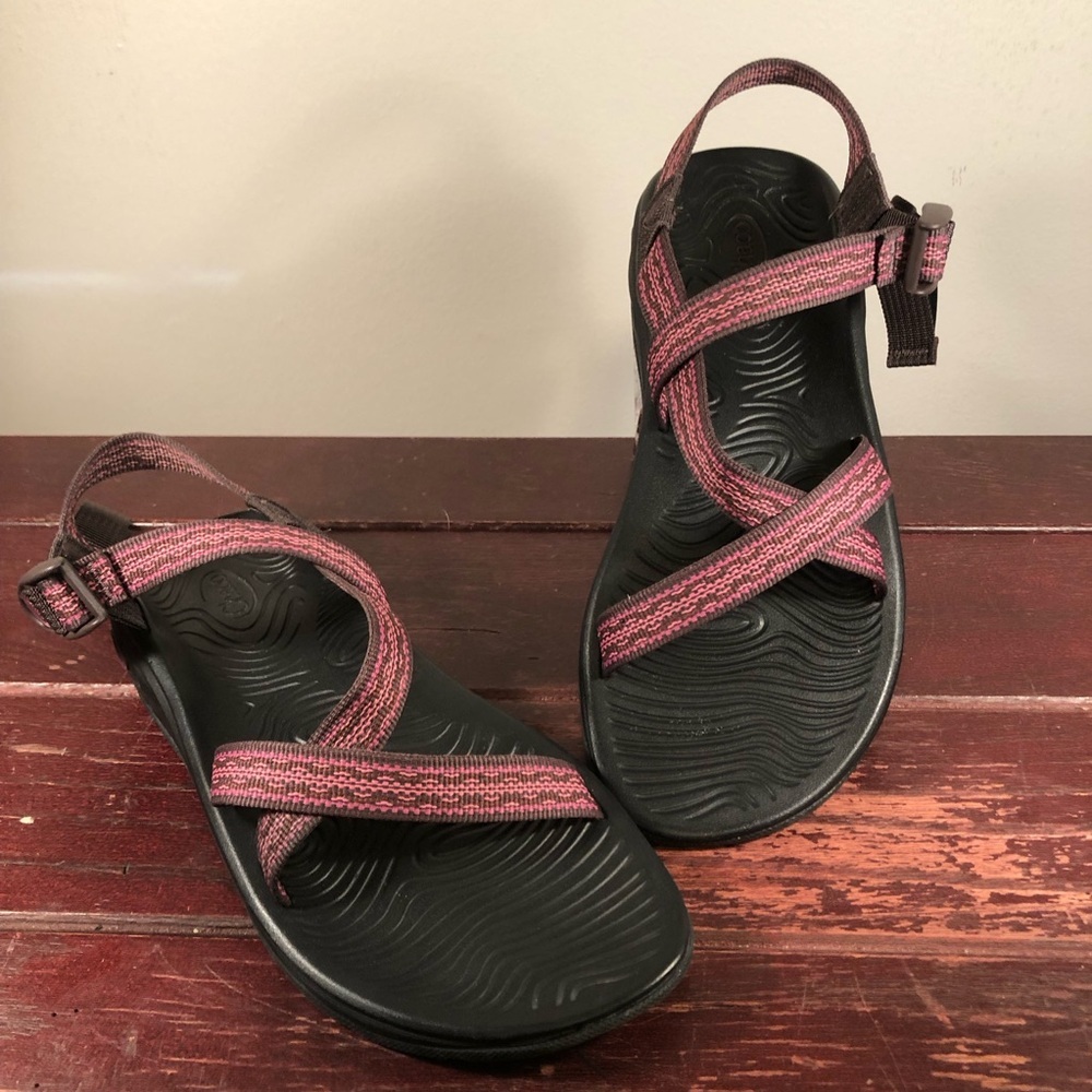Chaco's Women's Z/Volv Sandals Brown/Pink Size 11 - Picture 10 of 10